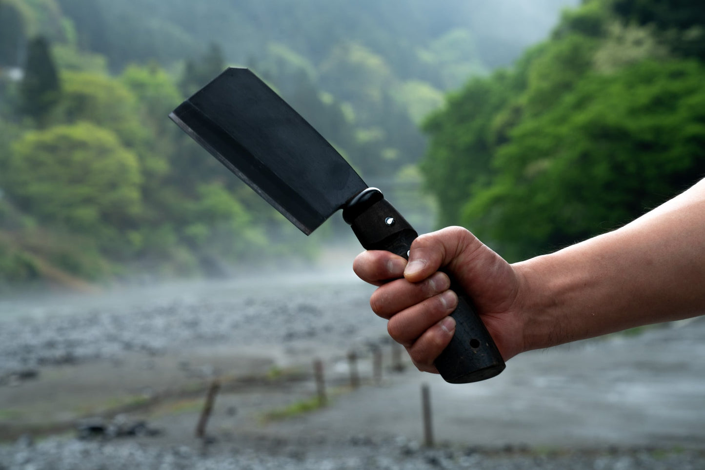 96【KURO】漆黒のナタ2本セット｜太型＆細型｜薪割り・焚き火対応ツール