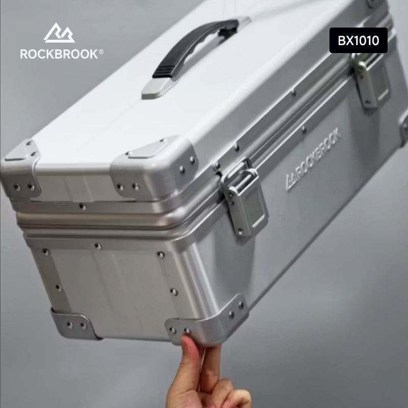 ロックブルック 20L 30L 40L 69L シルバーアルミストレージボックス Rockbrook SLIVER Aluminium Storage Box UltraLite BX1010