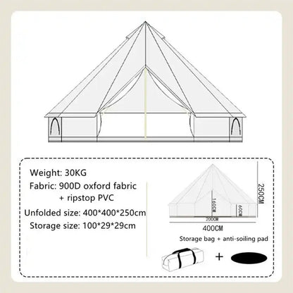 Big Bear Oxford cloth Bell Tent 3M／4M／5M／6M ビッグベア オックスフォードベルテント ティピーテント Tent-P4