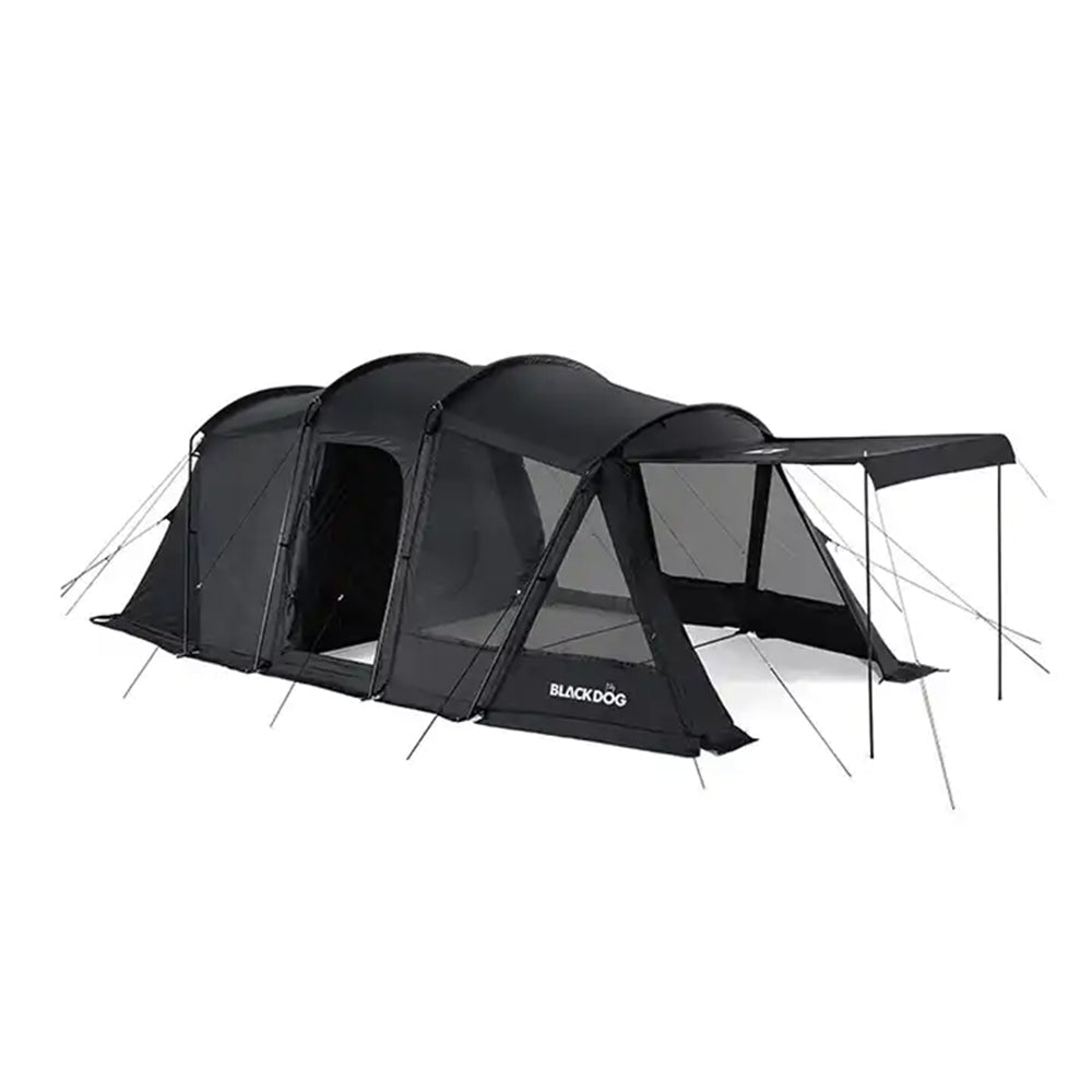 BLACKDOG Big Tunnel Tent Black Dog Big Tunnel Tent Stove Jack UPF50 3-4 Person