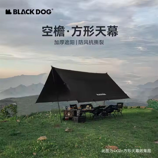 BLACKDOG 戶外黑狗方形天篷六角形防水布防水布遮陽篷 cbd2450ws024 CBD2450WS026