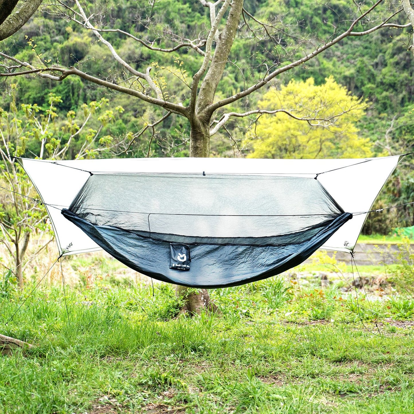 Bush Craft Ultralight Bugproof Hammock 2.0 Fullset Khaki Gray Bush Craft Ultralight Bugproof Hammock 2.0 Fullset