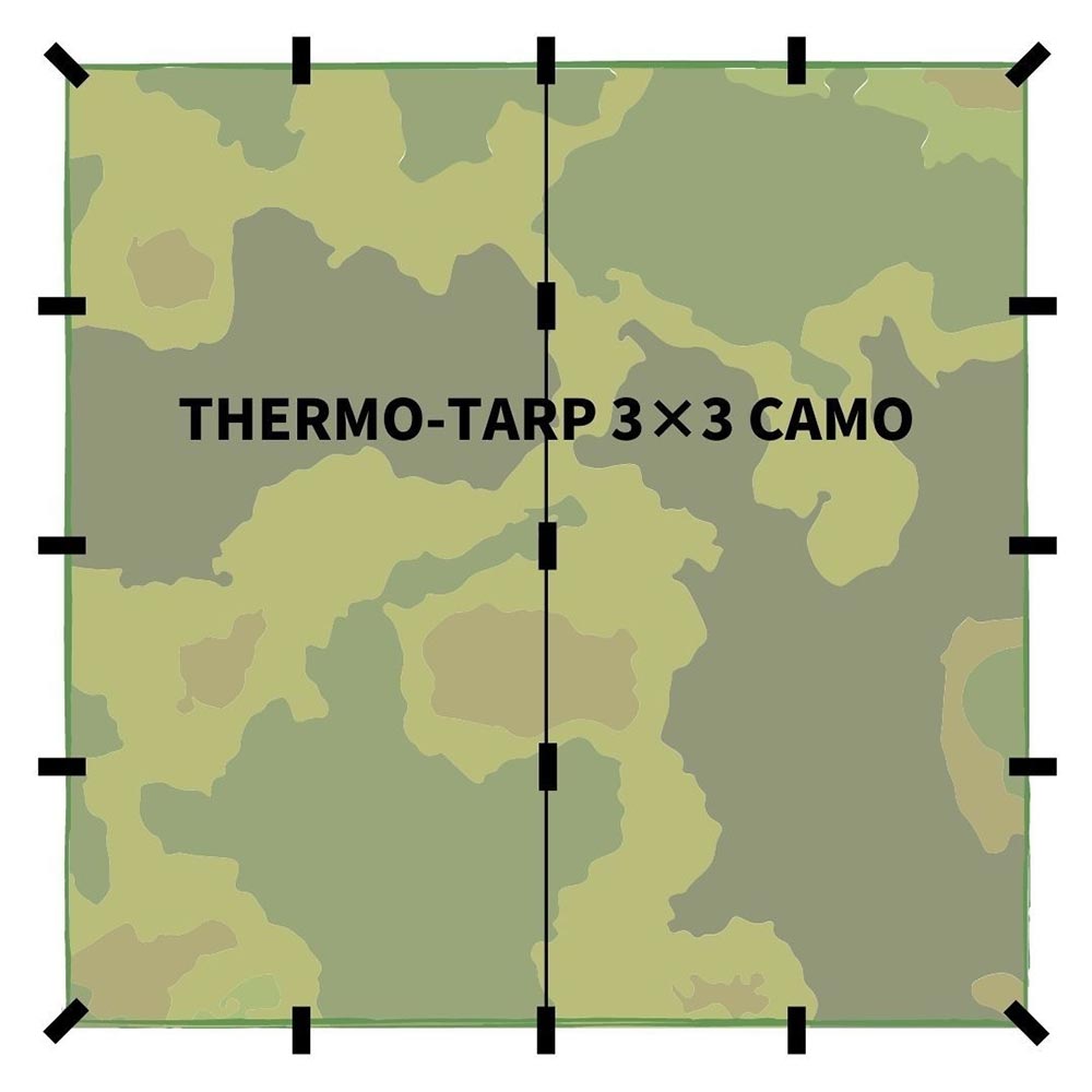 BUSHMEN Travel Gear THERMO Tarp camo Bushmen Travel Gear Thermo Tarp camo