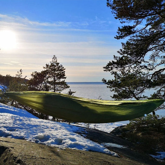 BUSHMEN Travel Gear ULTRALIGHT Hammock green dark olive Bushmen Travel Gear Ultra Light Hammock Green Dark Olive