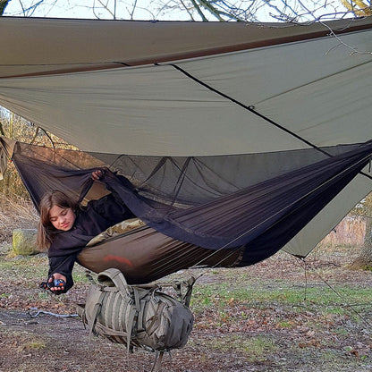 BUSHMEN Travel Gear VAGABOND Hammock set dark olive BUSHMEN Travel Gear Vagabond Hammock set olive