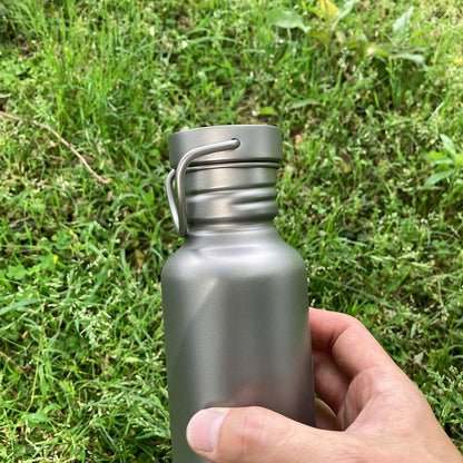 COYOTE CAMP GEAR TITANIUM BOTTLE CUP SET Coyote Camp Gear Titanium Bottle Cup Set Water Bottle 750ml Cup 300ml with Lid Cooker