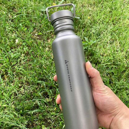 COYOTE CAMP GEAR TITANIUM BOTTLE CUP SET Coyote Camp Gear Titanium Bottle Cup Set Water Bottle 750ml Cup 300ml with Lid Cooker