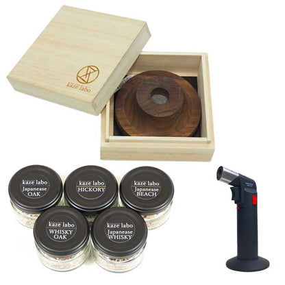 kaze labo 【CAMP HACK掲載商品】煙頭 -smoke head- （第4.5世代-桐箱）スターターセット お酒にフォーカスしたスモークギア