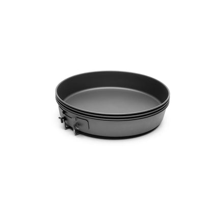 TOAKS（トークス） Titanium D-165mm (6.5") Deep Pan Set 4 PCS チタン D165mm ディープパンセット フライパン＆プレート3枚セット CS-10