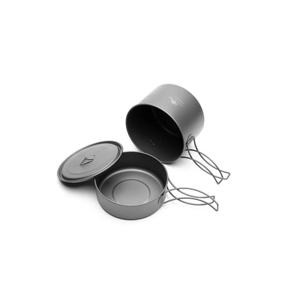 TOAKS（トークス） Titanium Compact Cookset 2PCS チタン コンパクト クックセット 2PCS 800mlポット＆400mlフライパンセット CS-12