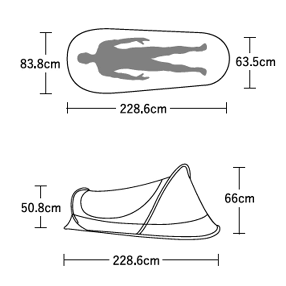 Catoma Burrow カトマ バロウ ポップアップテント 1人用 INBS 米軍 アメリカ陸軍納入テント Popuptent Improved Net Bed System