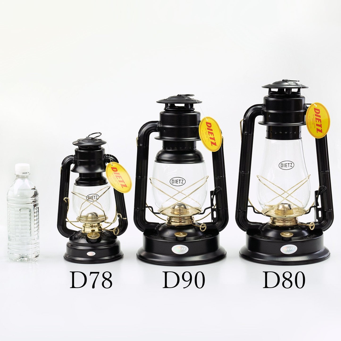 DIETZ Hurricane Lantern D90 Black and Gold