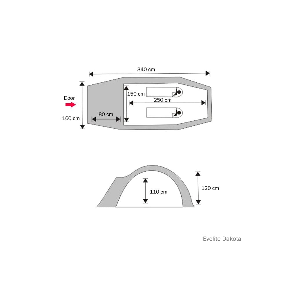 Evolite（エボライト）Dakota 4 Season Tent（ダコタ 4シーズンテント）2人用 ダブルウォールテント