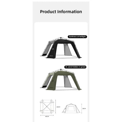 山趣（やましゅみ）／SHINE TRIP Outdoors（シャイン・トリップ アウトドアーズ）#05 オートドームキャノピー｜自動展開式キャノピーシェルター