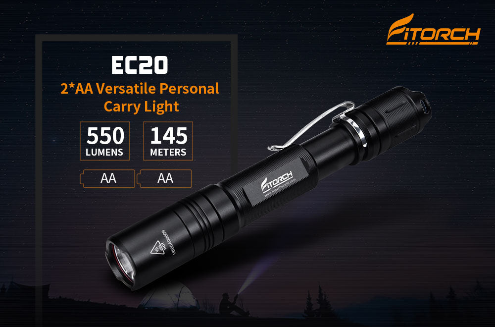 Fitorch EC20 550 LUMENS FLASHLIGHT フィトーチ フラッシュライト 550ルーメン LED