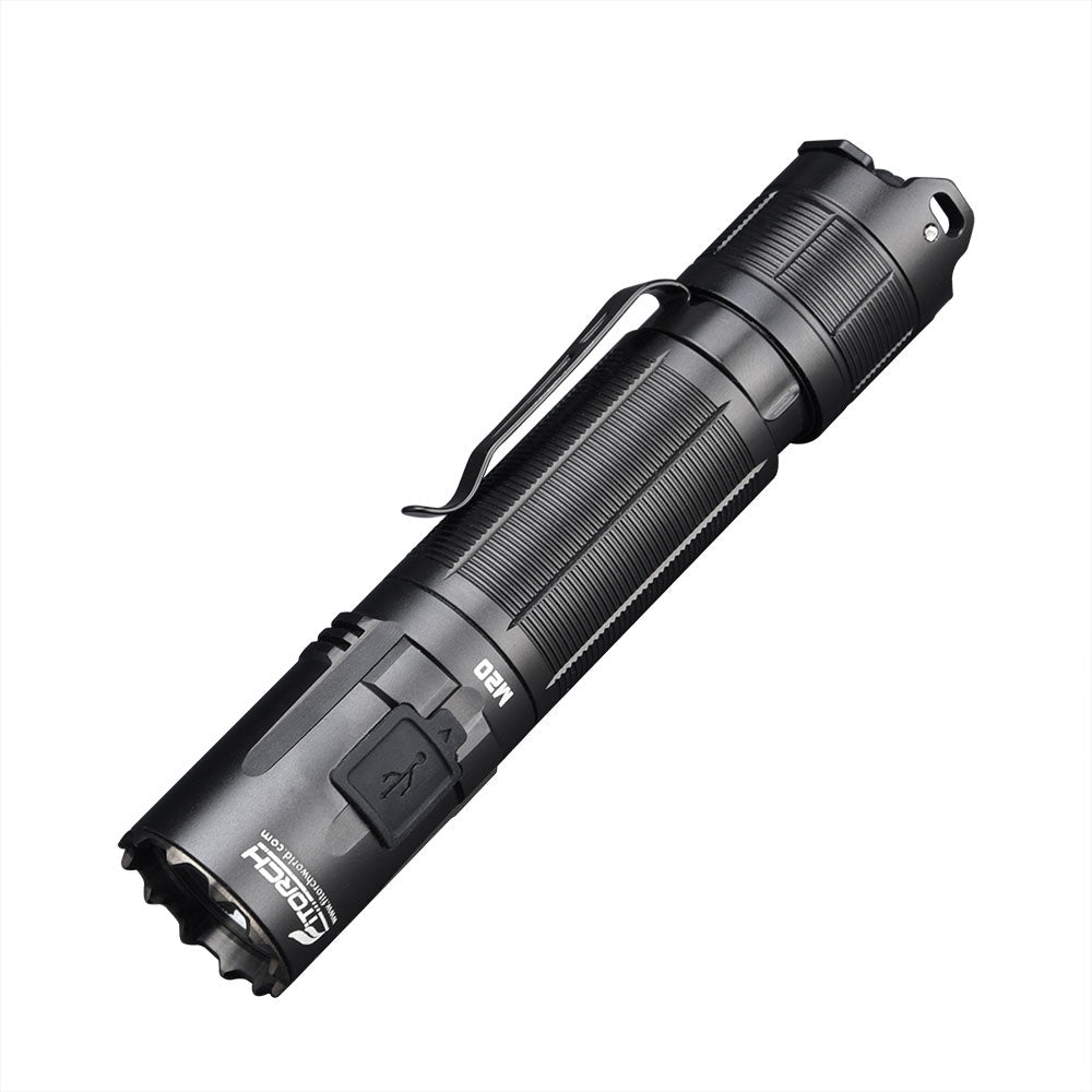 フィトーチ タクティカル LED フラッシュライト 3000ルーメン 充電式 超高輝度 Fitorch M20 PROFESSIONAL TACTICAL FLASHLIGHT 3000LMS