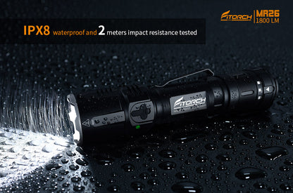 Fitorch MR26 RECHARGEABLE LED FLASHLIGHT フィトーチ LEDフラッシュライト 充電式 LED懐中電灯 1800ルーメン