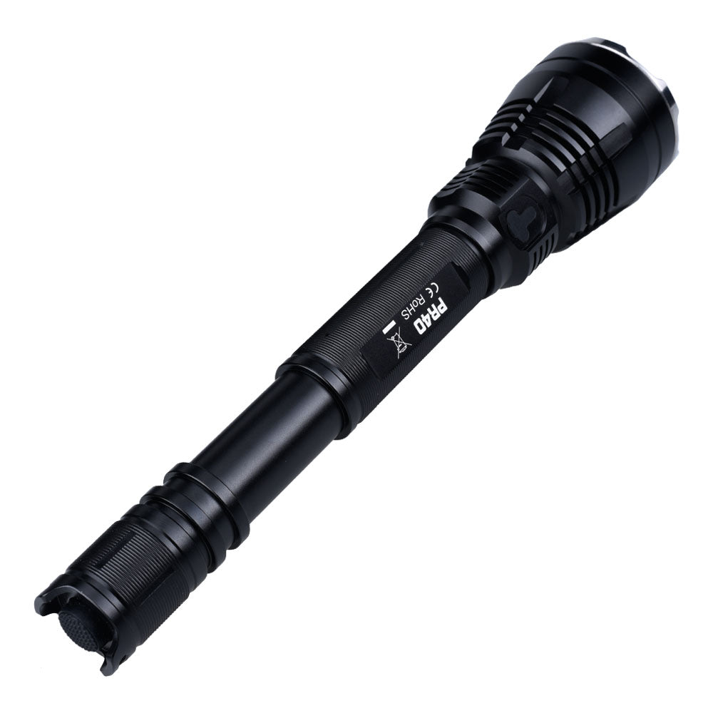 Fitorch PR40 LONG-RANGE FLASHLIGHT BEAM THROW 1000 METERS Fitorch Up to 1000 meters irradiation Long range LED flashlight Rechargeable flashlight 1350 lumens