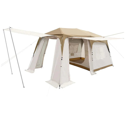 【KingCamp｜キングキャンプ】MOUNTAIN IN 2 トンネルテント 4人用 430×270×220cm（カーキ）