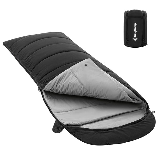 【KingCamp｜キングキャンプ】KAUAI 400｜3in1封筒型寝袋＆ブランケット｜フランネル裏地・オールシーズン対応