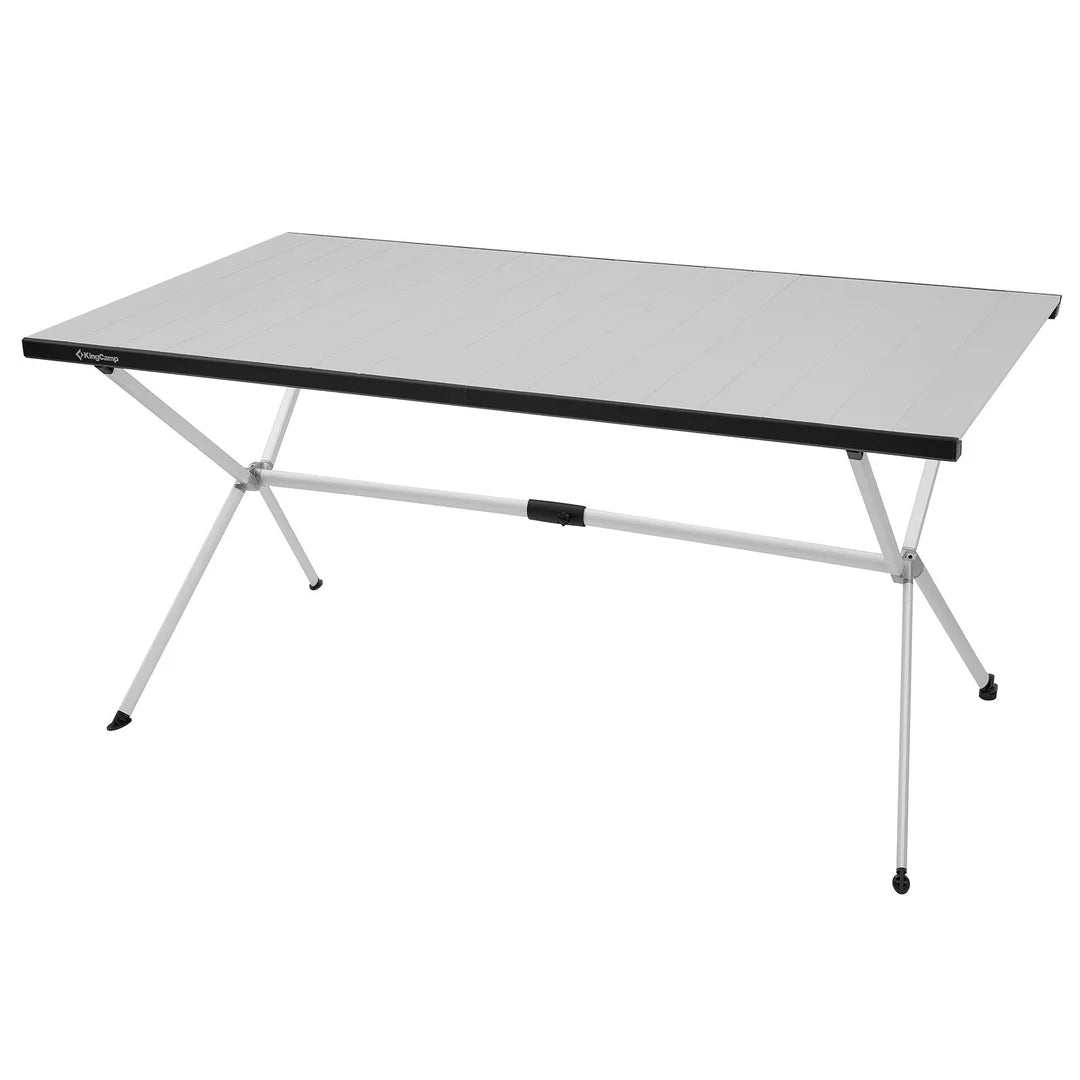 【KingCamp｜キングキャンプ】アルミ製フォールディングテーブル 120×80cm 折りたたみ収納袋付き