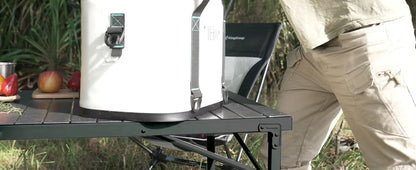 【KingCamp｜キングキャンプ】アウトドアロールテーブル アルミキャンプテーブル 107×70×70cm（シルバー／ブラック）