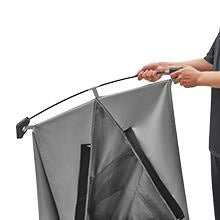 【KingCamp｜キングキャンプ】着替えテント 簡易シャワールーム トイレ更衣室 2人用ポータブルシャワー付き（ブラック／ミディアムグレー）