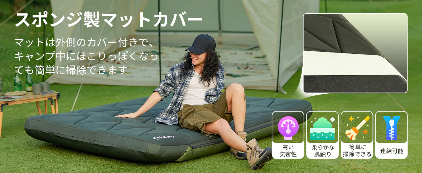 KingCamp｜キングキャンプ】Gorgeous Double 17｜極厚ダブルエアー