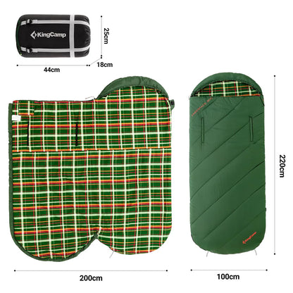 KingCamp｜キングキャンプ】FREESPACE 300｜封筒型ワイド寝袋