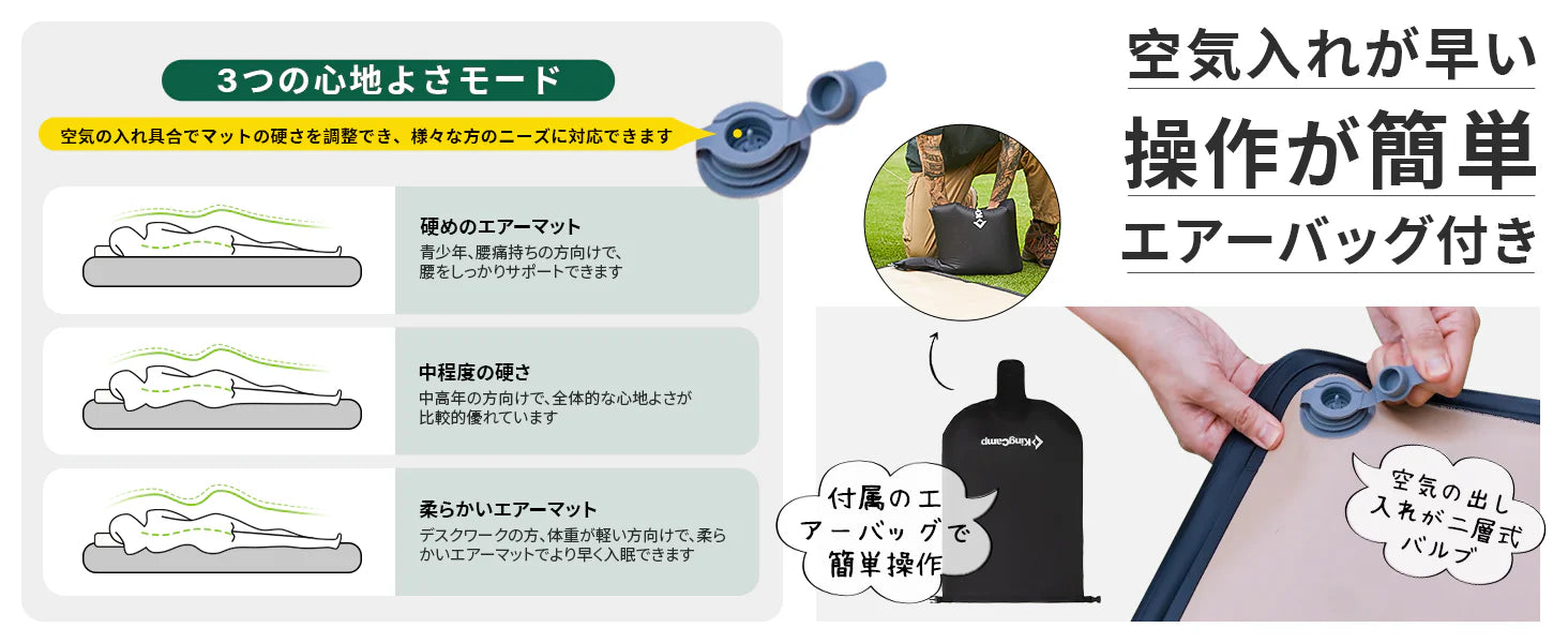 KingCamp|キングキャンプ】Flexi Rest 5.0 DUO|ダブルサイズ KingCamp|キングキャンプ】Flexi Rest 5.0 DUO|ダブルサイズ