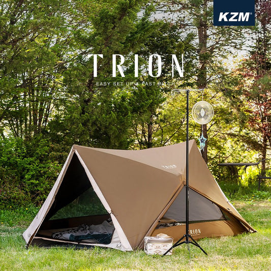 KZM Trion One-touch Tent for 1-2 People Fully Closed Solo Camping Kazumi Outdoor KZM OUTDOOR TRION