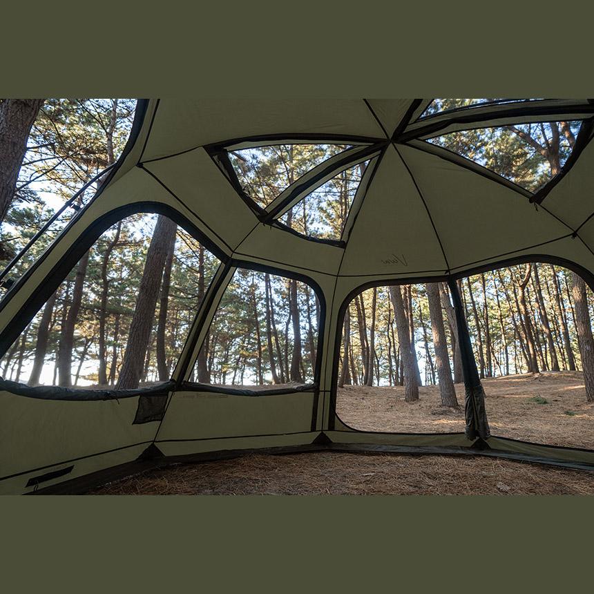 KZM ビバドームシェルタープラス 4～5人用 ドーム型テント ドームテント フルクローズ カズミ アウトドア KZM OUTDOOR VIVA DOME SHELTER＋