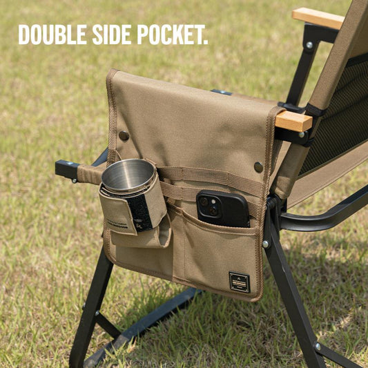 KZM Double Side Pocket Outdoor Chair Camping Chair Chair Pocket Storage Kazumi Outdoor KZM OUTDOOR DOUBLE SIDE POCKET