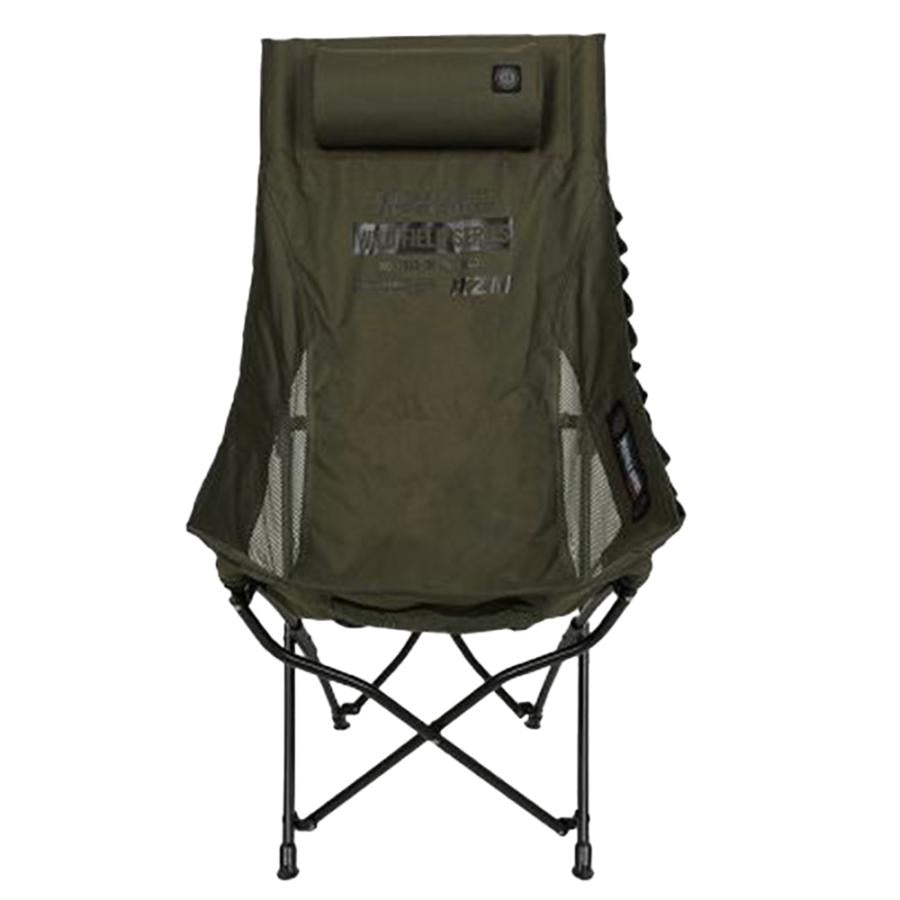 KZM フィールドトレッカーチェア ハイ ブラック オリーブカーキ 収納バッグ付き カズミ アウトドア KZM OUTDOOR FIELD TREKKER CHAIR HIGH TYPE