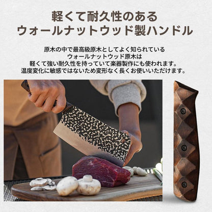 KZM Master Cleaver Camping Chinese Knife Knife Cooking Utensils Case Included High Quality Kazumi Outdoor KZM OUTDOOR MASTER CLEAVER