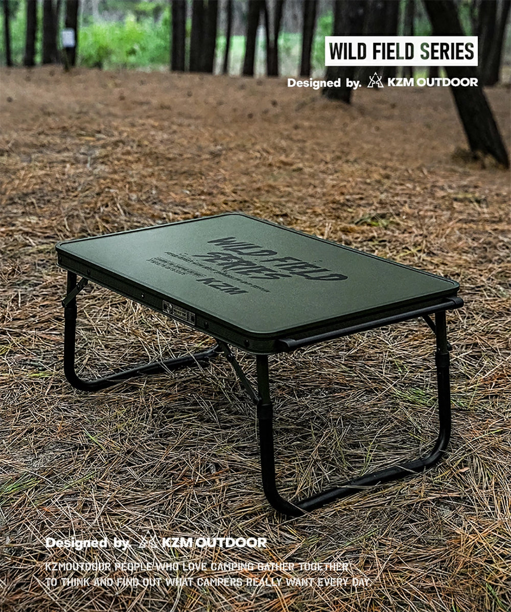 KZM Wild Field Grand Table Mini Aluminum Steel Easy to set up Foldable Kazumi Outdoor KZM OUTDOOR