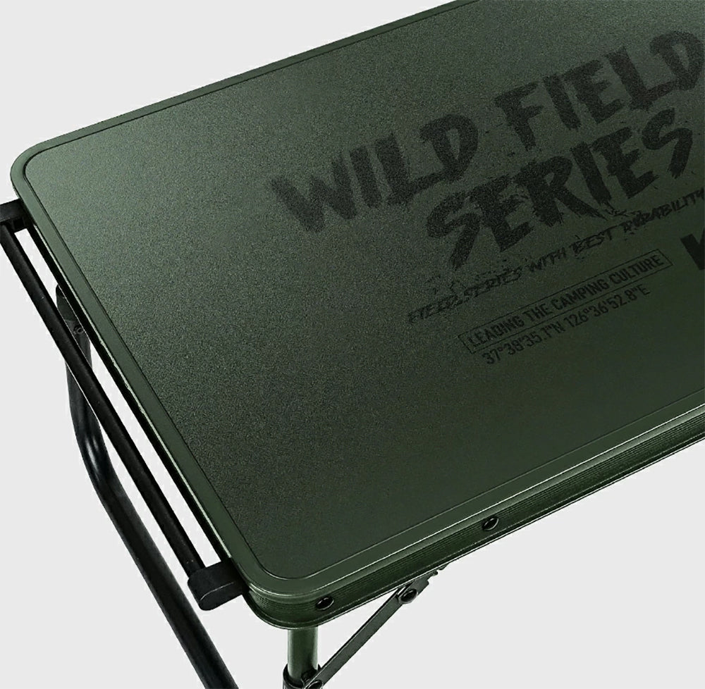 KZM Wild Field Grand Table Mini Aluminum Steel Easy to set up Foldable Kazumi Outdoor KZM OUTDOOR