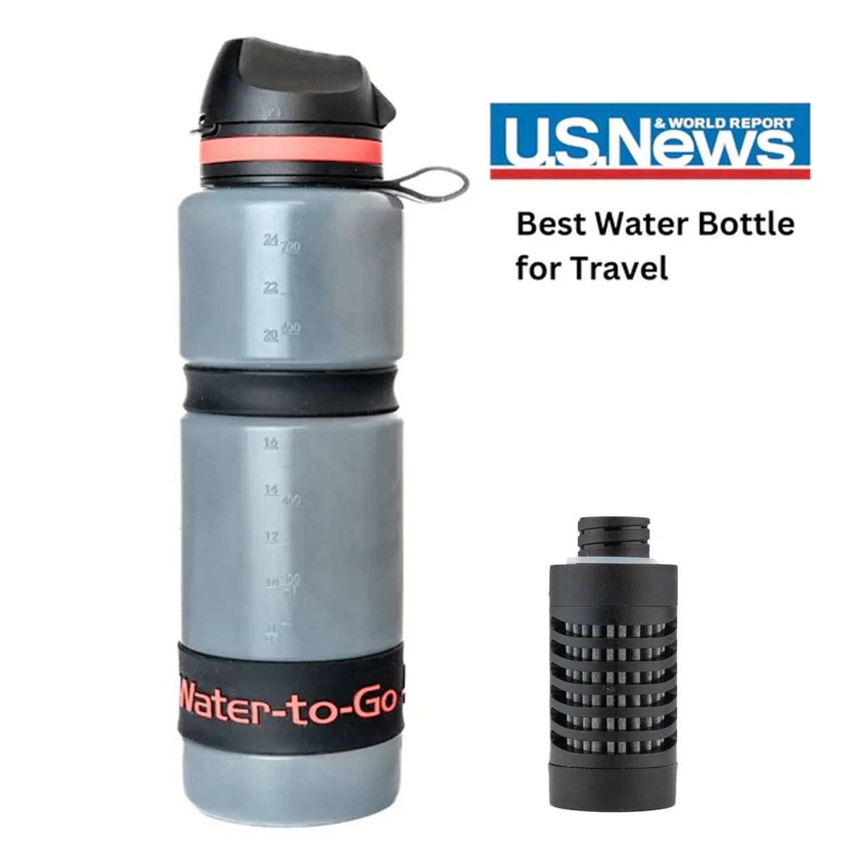 Water to Go（ウォータートゥーゴー） Eco 75cl Active フィルターボトル White / Blue / Red 浄水ボトル 750ml