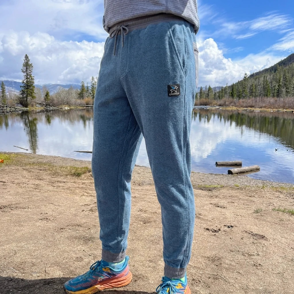 SkyGOAT（スカイゴート）GOATgrid メンズ ジョガーパンツ｜170gsm マイクログリッドフリース 軽量・保温・速乾 アウトドアパンツ