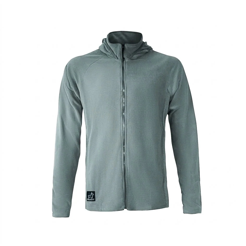 SkyGOAT（スカイゴート）CAMP Hooded Jacket メンズ｜GOATgrid マイクログリッドフリース フルジップジャケット