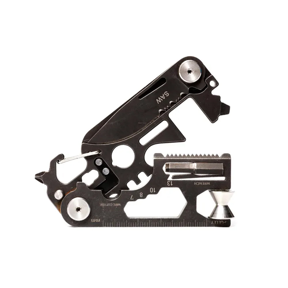 MicroNovelty MicroNovelty PockeTool2.0 30in1 Multi-Tool Ultra-Lightweight Card Type Genuine Japanese Product 90g Black