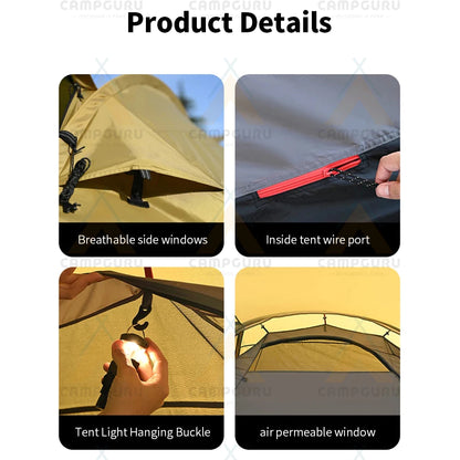 山趣（やましゅみ）／SHINE TRIP Outdoors（シャイン・トリップ アウトドアーズ）#05 ライトトンネルテント｜軽量アルミポールトンネル型テント（3カラー）