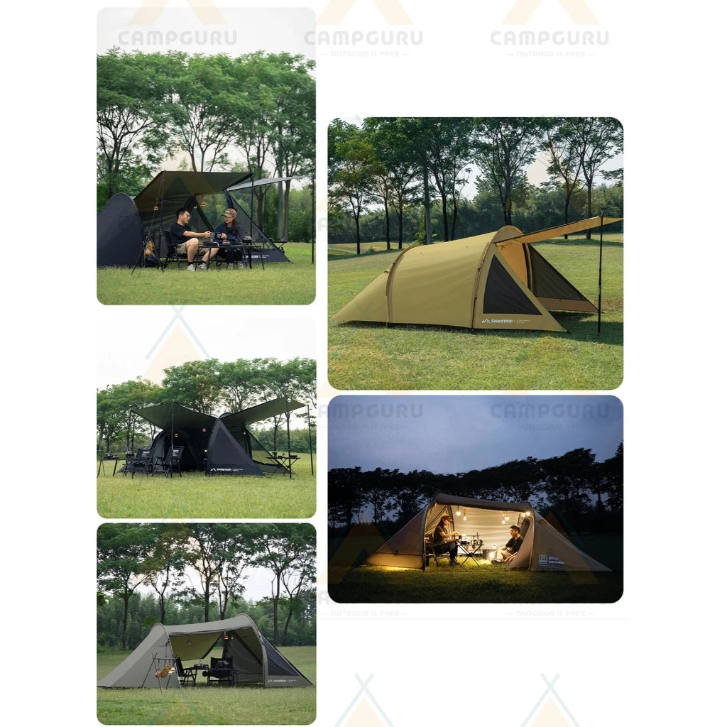 山趣（やましゅみ）／SHINE TRIP Outdoors（シャイン・トリップ アウトドアーズ）#05 ライトトンネルテント｜軽量アルミポールトンネル型テント（3カラー）