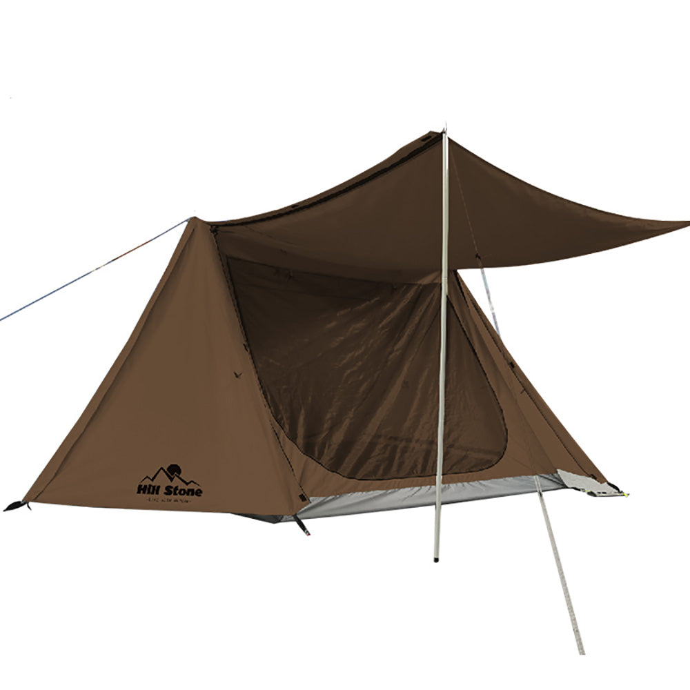 PUP TENT附內帳，軍用帳篷，水壓3000mm，軍用帳篷，適合3至4人 PUP TENT