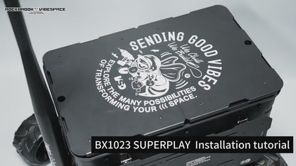 ロックブルック 50Lブラックアルミワゴンボックス Rockbrook 50L BLACK Aluminium Wagon Box KARGO SUPERPLAY BX1023