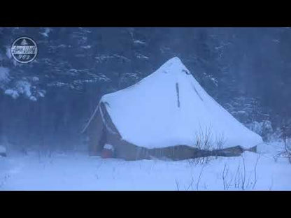 【KingCamp｜キングキャンプ】T/C Camping Tent 500｜カーキ｜5mワンポールテント（薪ストーブ対応・二重層構造）