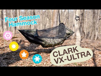 Clark クラーク VX-Ultra 2人用ハンモック 4シーズン対応 ダブルハンモック インシュレーションポケット搭載 CLA010