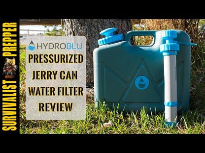 ハイドロブルー 加圧ジェリーカン ウイルス対応 浄水フィルター セット 大容量 浄水システム HYDROBLU Pressurized Jerry Can Water Filter Virus Free Package HB-JC-VUF-02