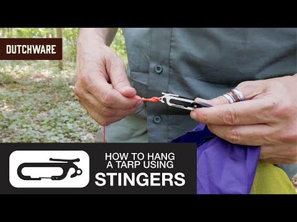 Dutchware Gear ダッチウェアギア Stingerz Single Hardware Only スティンガーズ チタン製タープ用リッジライン金具 MUS022