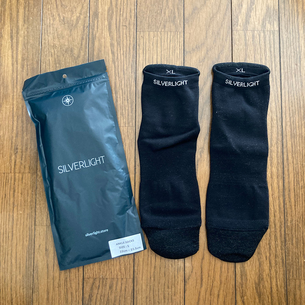 Silverlight Socks, Hiking Socks, Ankle Socks, Crew Socks, Socks, Hole Resistant, Blister Resistant, Antiseptic, Quick Drying, Odorless Silverlight Ankle Crew Socks